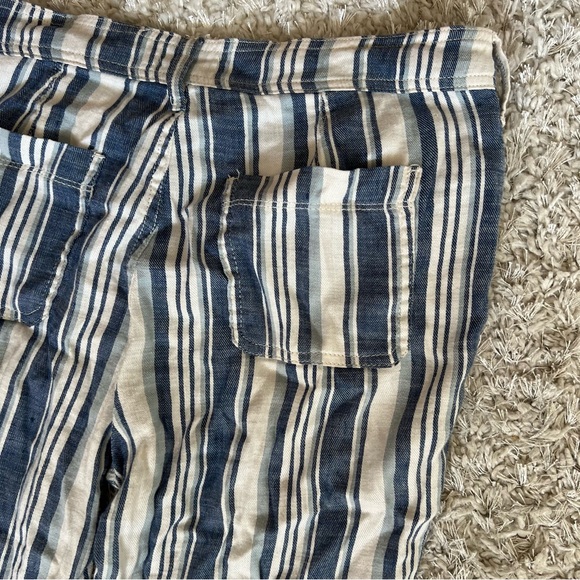 NYDJ Pants Womens Blue/White Striped Lightweight Slim Lift Tuck Size 6 - Picture 4 of 6